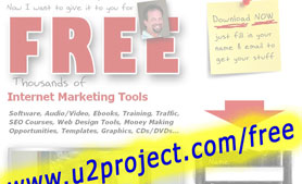 Get over 12GB of free Internet Marketing tools, resources, templates, software, scripts, ebooks, web design tools for your business - NO STRINGS ATTACHED - absolutely FREE